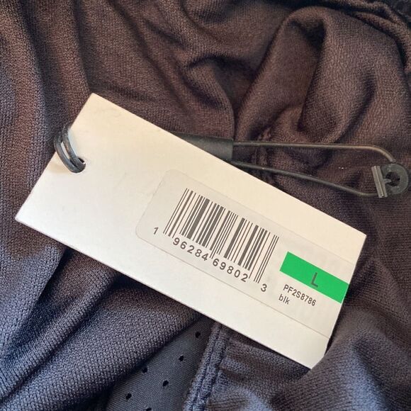 Calvin Klein Performance Perforated Mini Shorts Sz L black and white stripes NWT - Picture 4 of 10